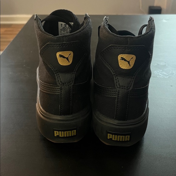 Puma Women’s Black High-Top Sneakers - Picture 3 of 5